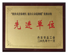 2009年丹东市“同舟共济保增长建功立业促跨越”先进单位