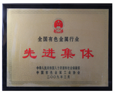 2009年全国有色金属行业先进集体